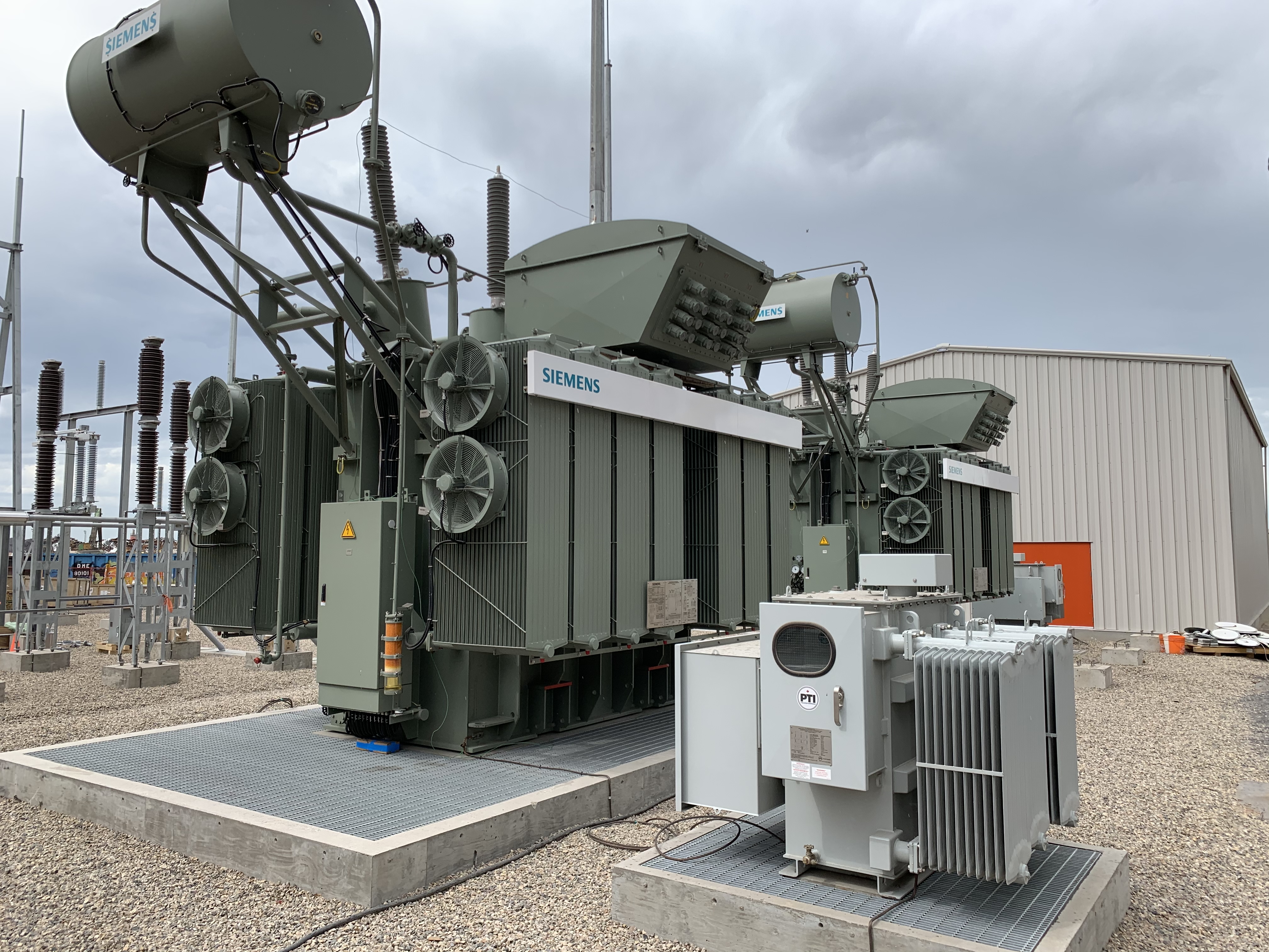 electrical transformer on site that dynamo installed